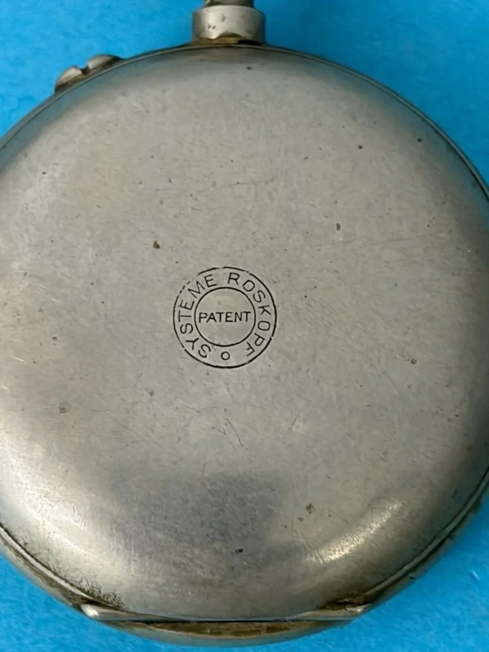 Antique Systeme Roskopf remonitoir Mechanical Pocket Watch 4 parts / repair